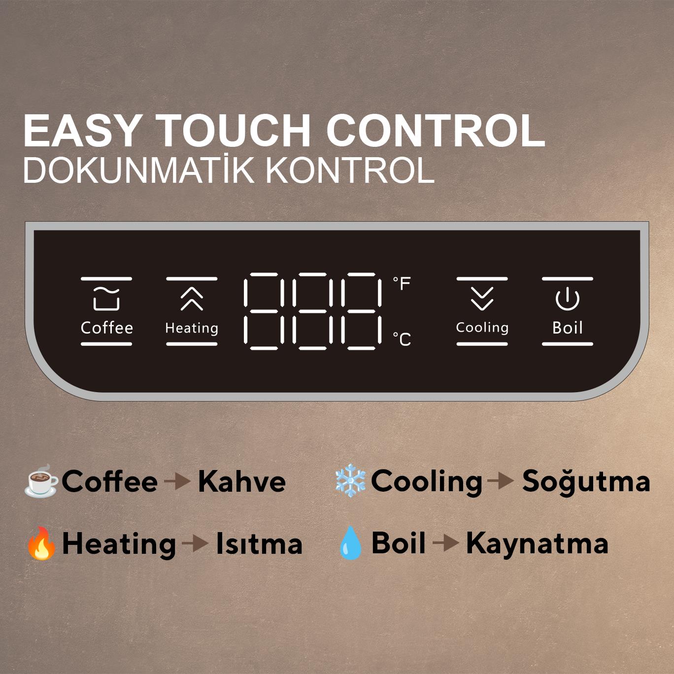 Kumtel Elektrikli Kahve Demleme Su Isıtıcı Gooseneck Dripper Kettle HCK-02