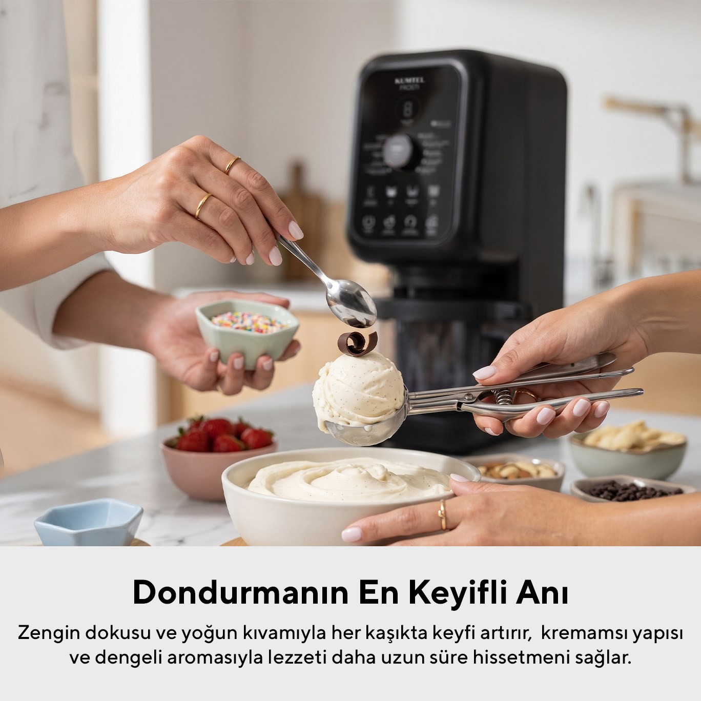 Kumtel FROSTI 10 in 1 Dondurma ve Frozen Makinesi HFRO-01