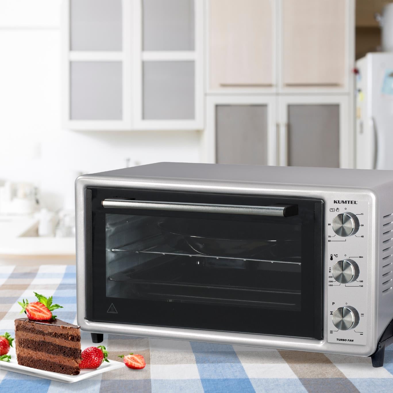 Kumtel Gri Turbo 40 Litre Mini Fırın LX-3525