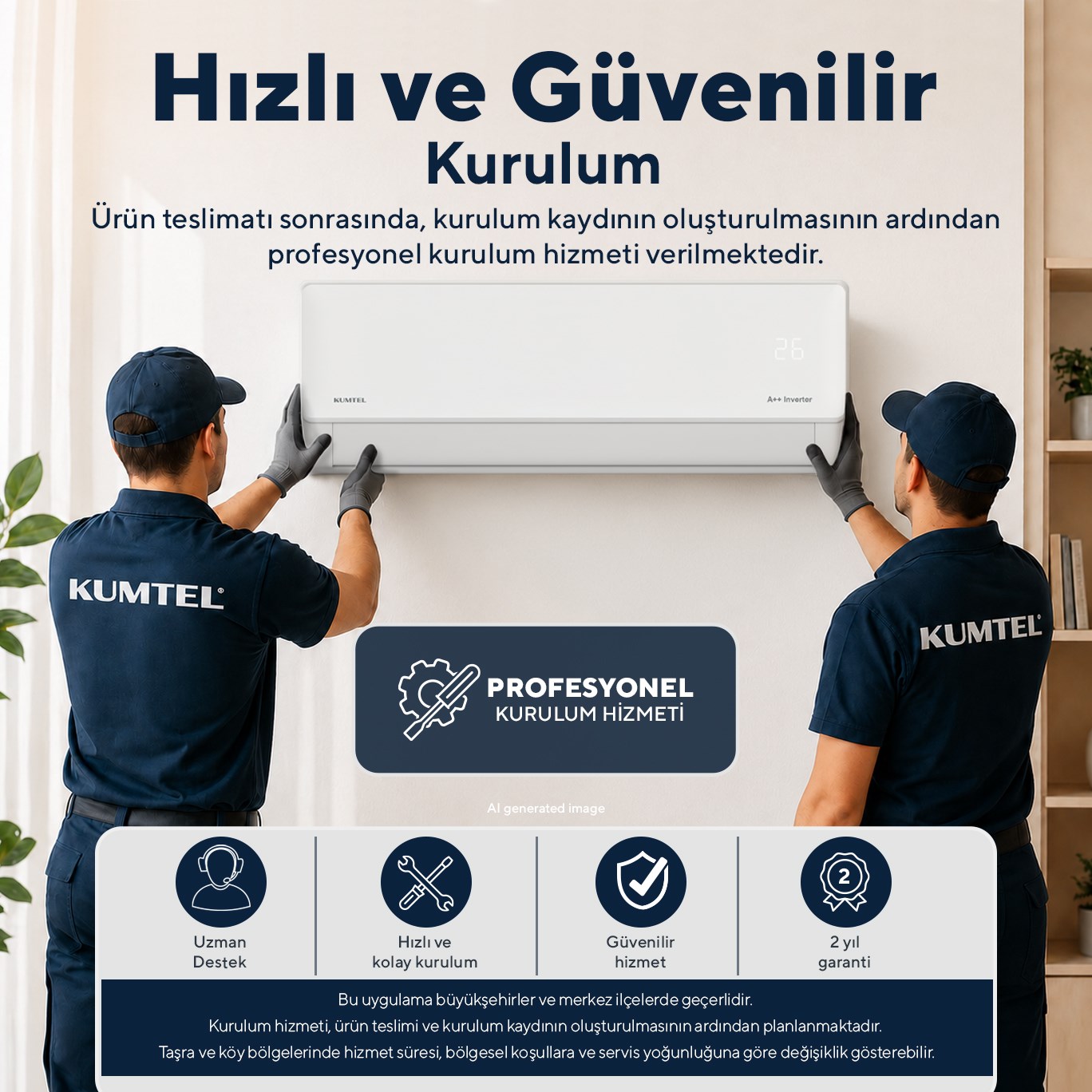 Kumtel Hinoki KMSAC-18 18.000 Btu  A++ Inverter Duvar Tipi Split Klima (Montaj Dahil)