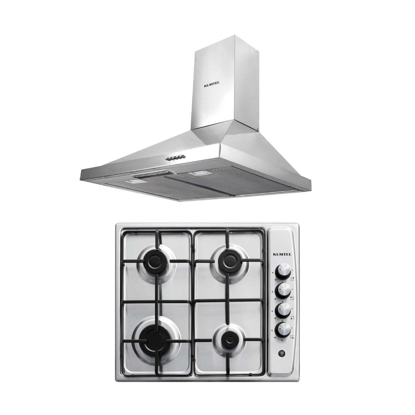 Kumtel Inox Ankastre 2li Ankastre Set (Ocak-Davlumbaz)