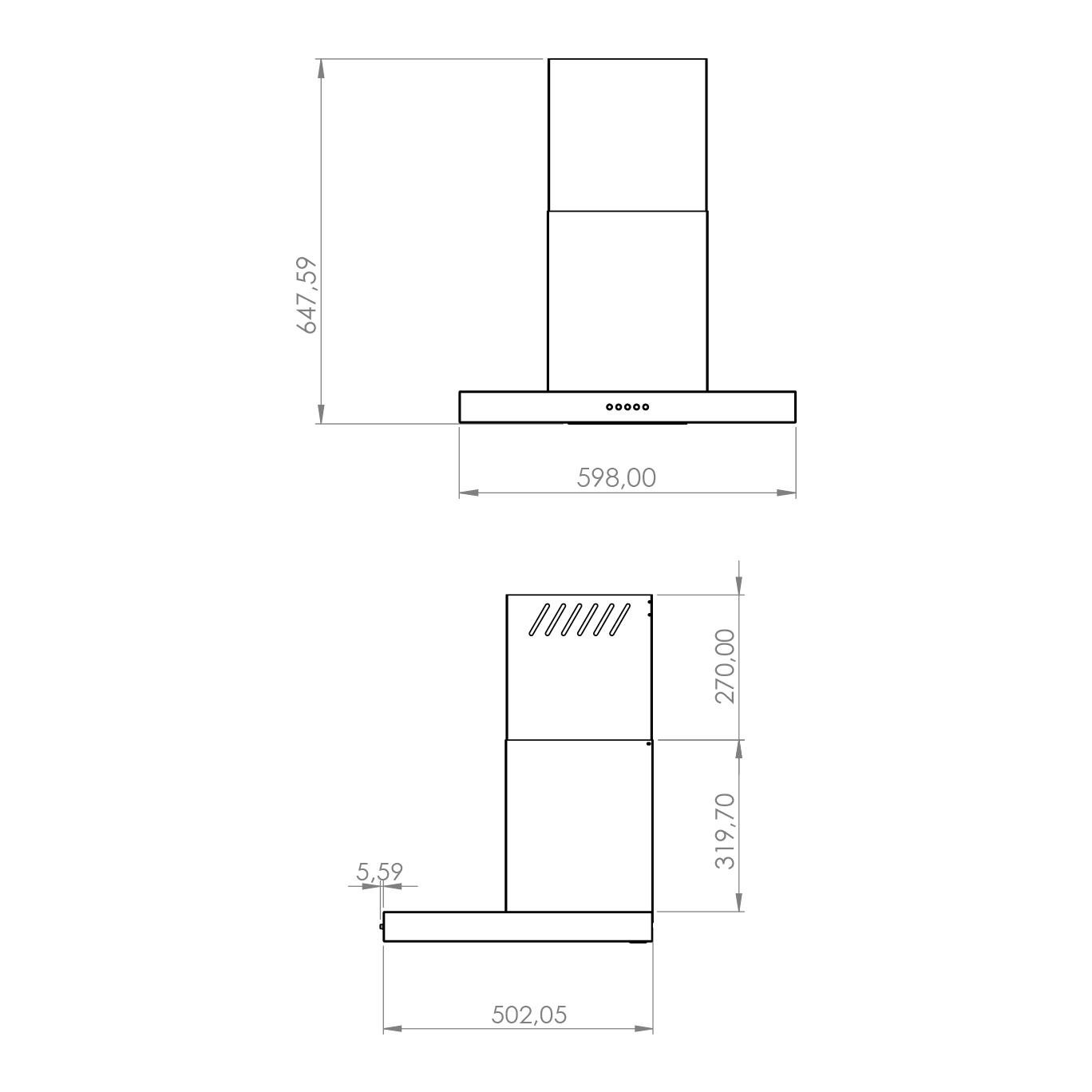 Kumtel Inox Davlumbaz DT6-31X