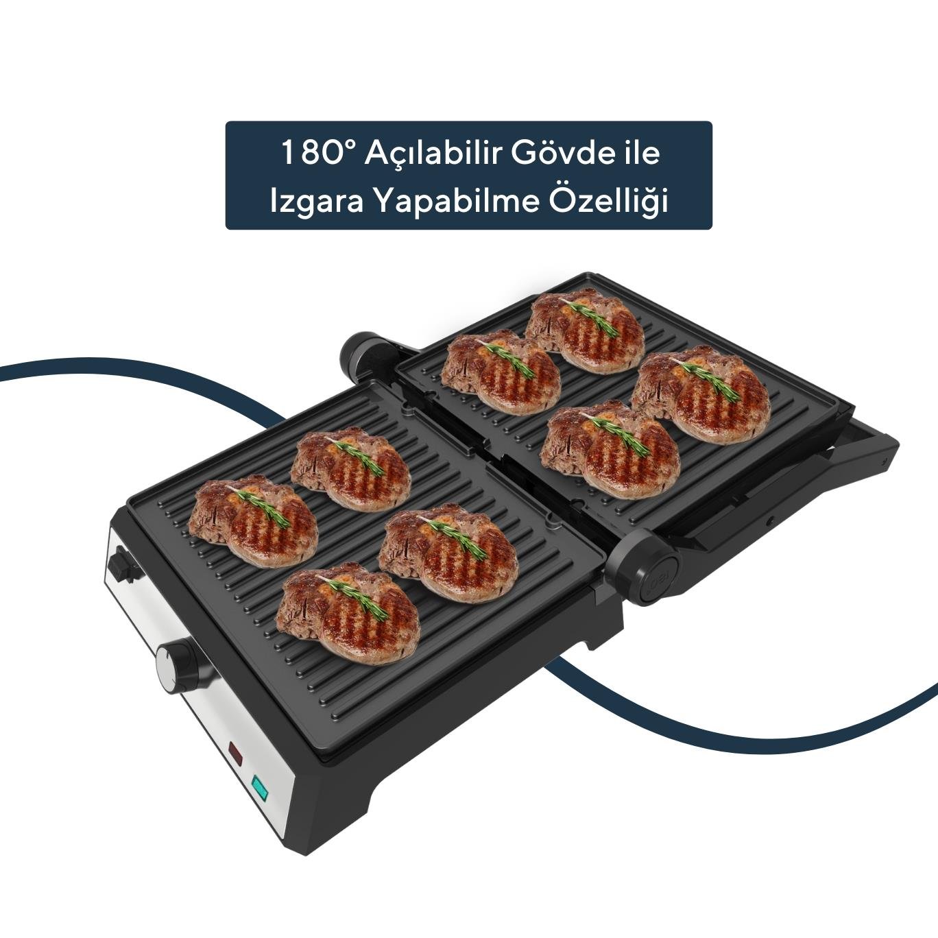 Kumtel Inox Tost ve Izgara Makinesi 2000W TTM-05