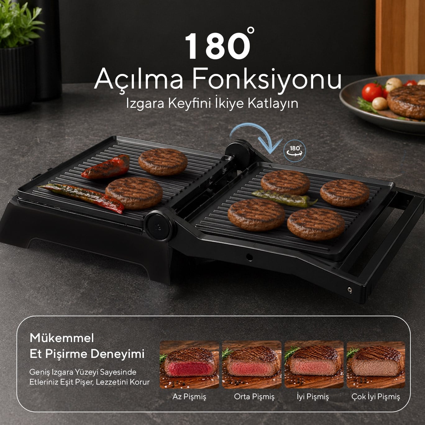 Kumtel Inox Tost ve Izgara Makinesi 2000W TTM-05