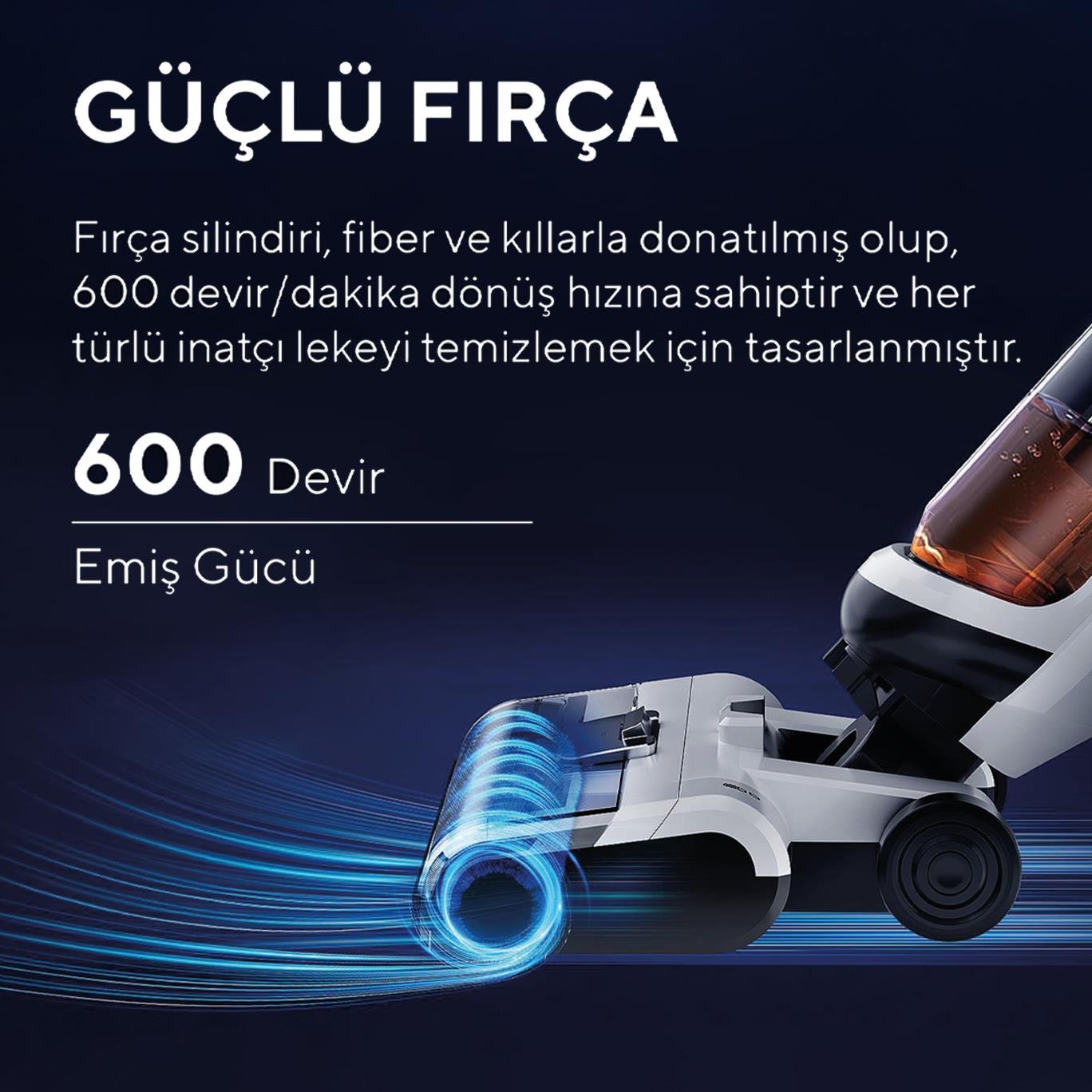 Kumtel Islak & Kuru Şarjlı Kablosuz Dikey Süpürge HWDVC-01