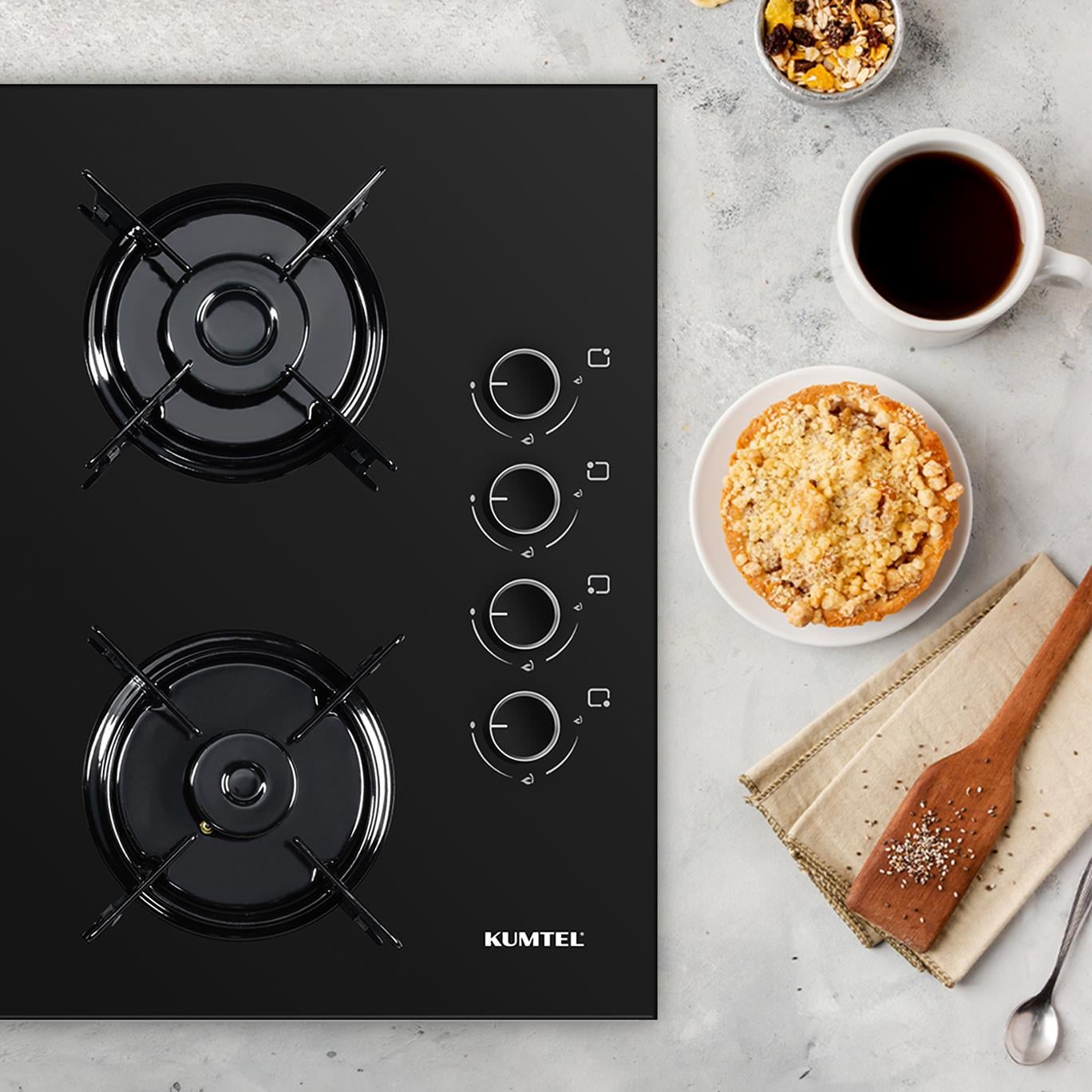 Kumtel Italian Design Cam Ankastre Ocak KO-40TAHDF