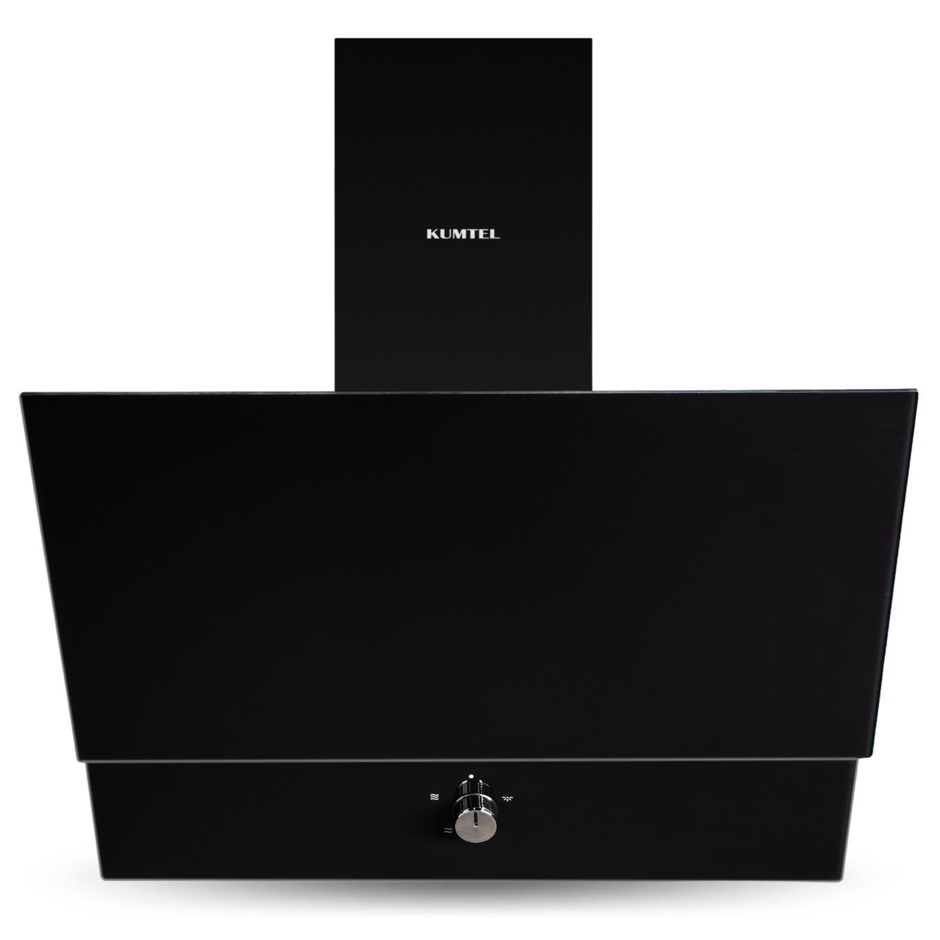 Kumtel Kristal Siyah Cam Ankastre Set