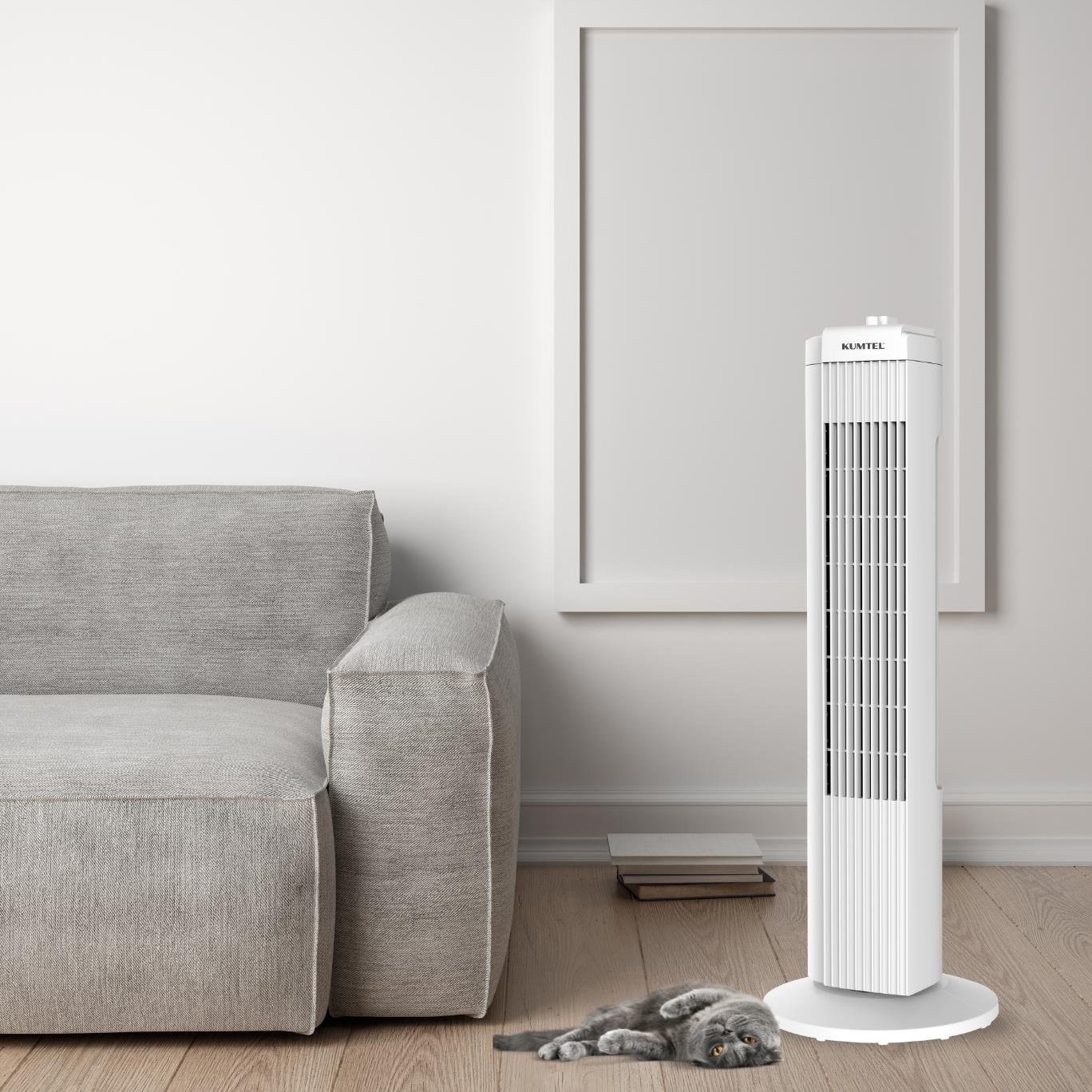 Kumtel KTF-258W Kule Tipi Vantilatör Beyaz