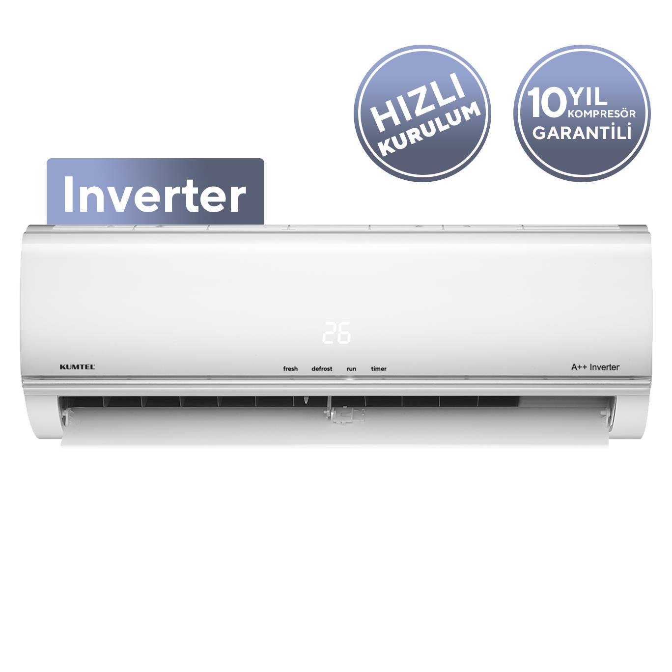 Kumtel Matsu KMSAC-12 A++ 12.000 Btu Inverter Duvar Tipi Split Klima
