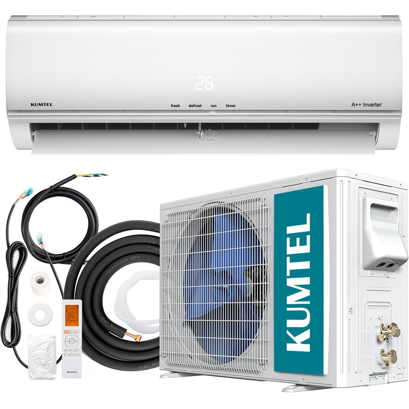 Kumtel Matsu KMSAC-12 A++ 12.000 Btu Inverter Duvar Tipi Split Klima