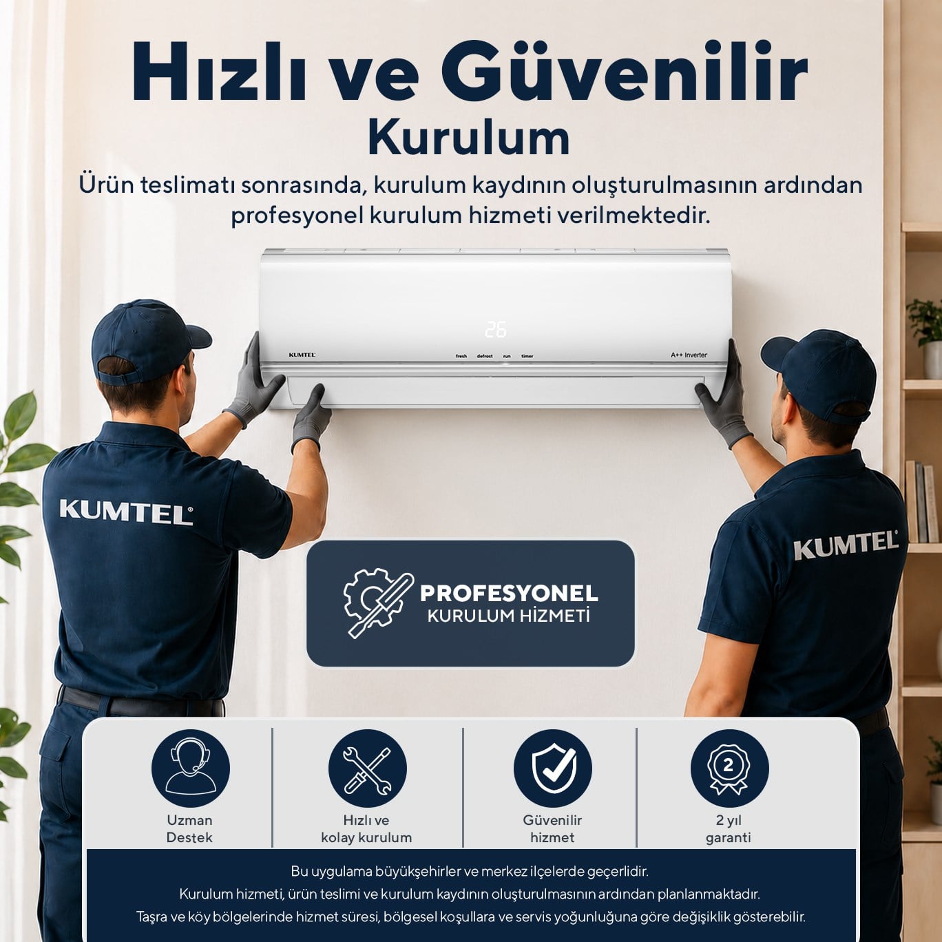 Kumtel Matsu KMSAC-18 18.000 BTU A++ Inverter Duvar Tipi  Split Klima (Montaj Dahil)
