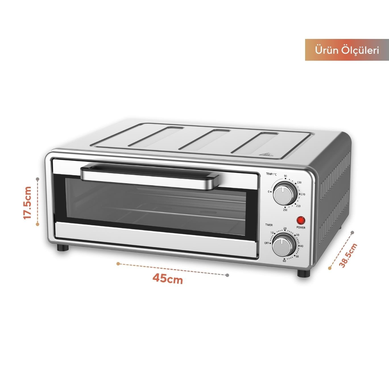 Kumtel Mini Pizza Fırını ve Hava Fritözü HPO-01