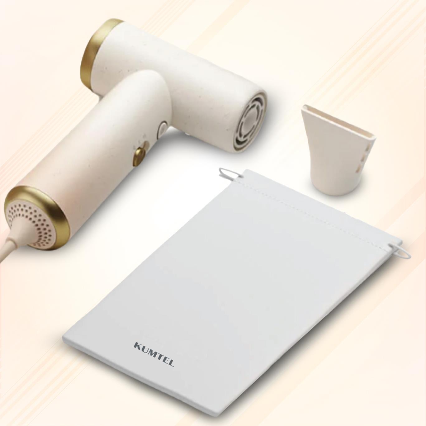 Kumtel Mini Saç Kurutma Makinesi Bej HHD-07