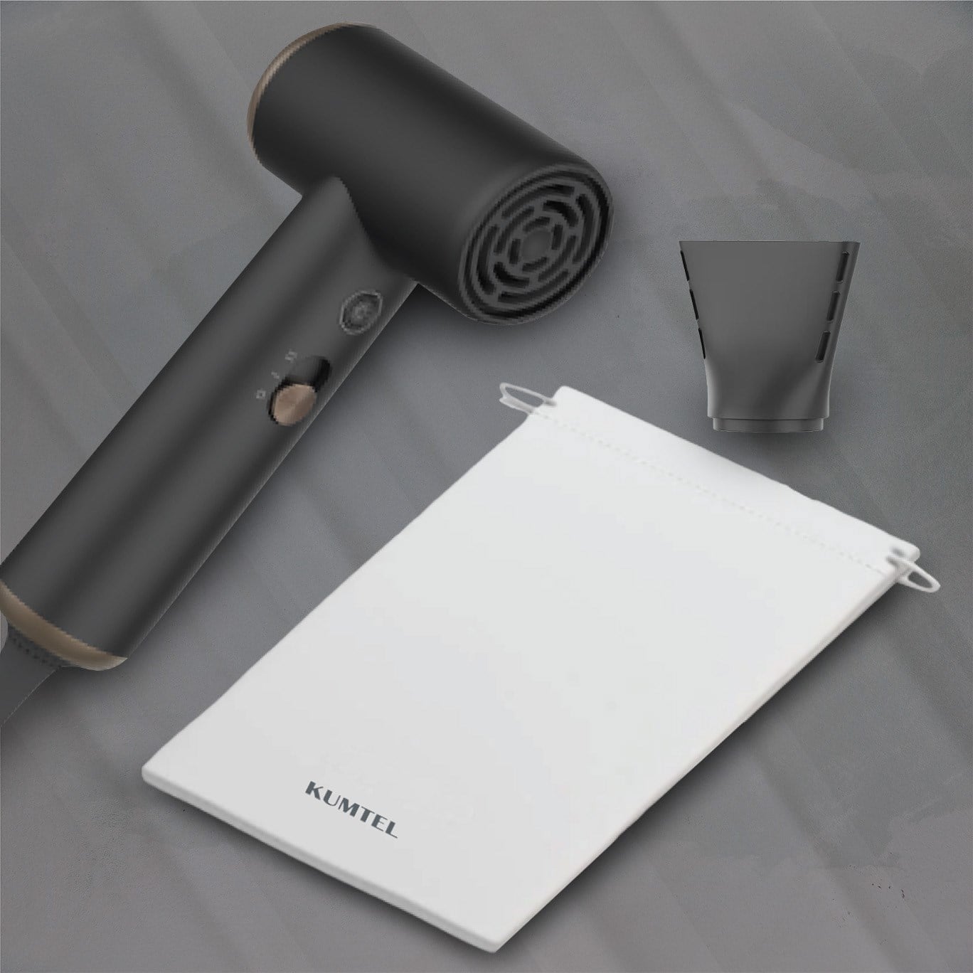 Kumtel Mini Saç Kurutma Makinesi Siyah HHD-09