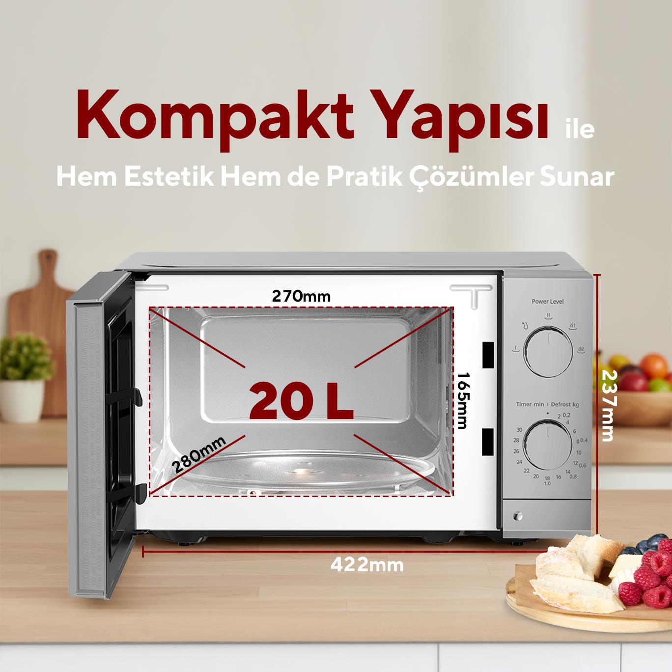 Kumtel Silver Mikrodalga Fırın HM-16