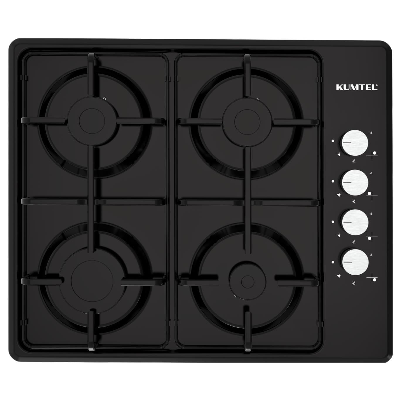 Kumtel Siyah 2li Ankastre Set (Fırın-Ocak)