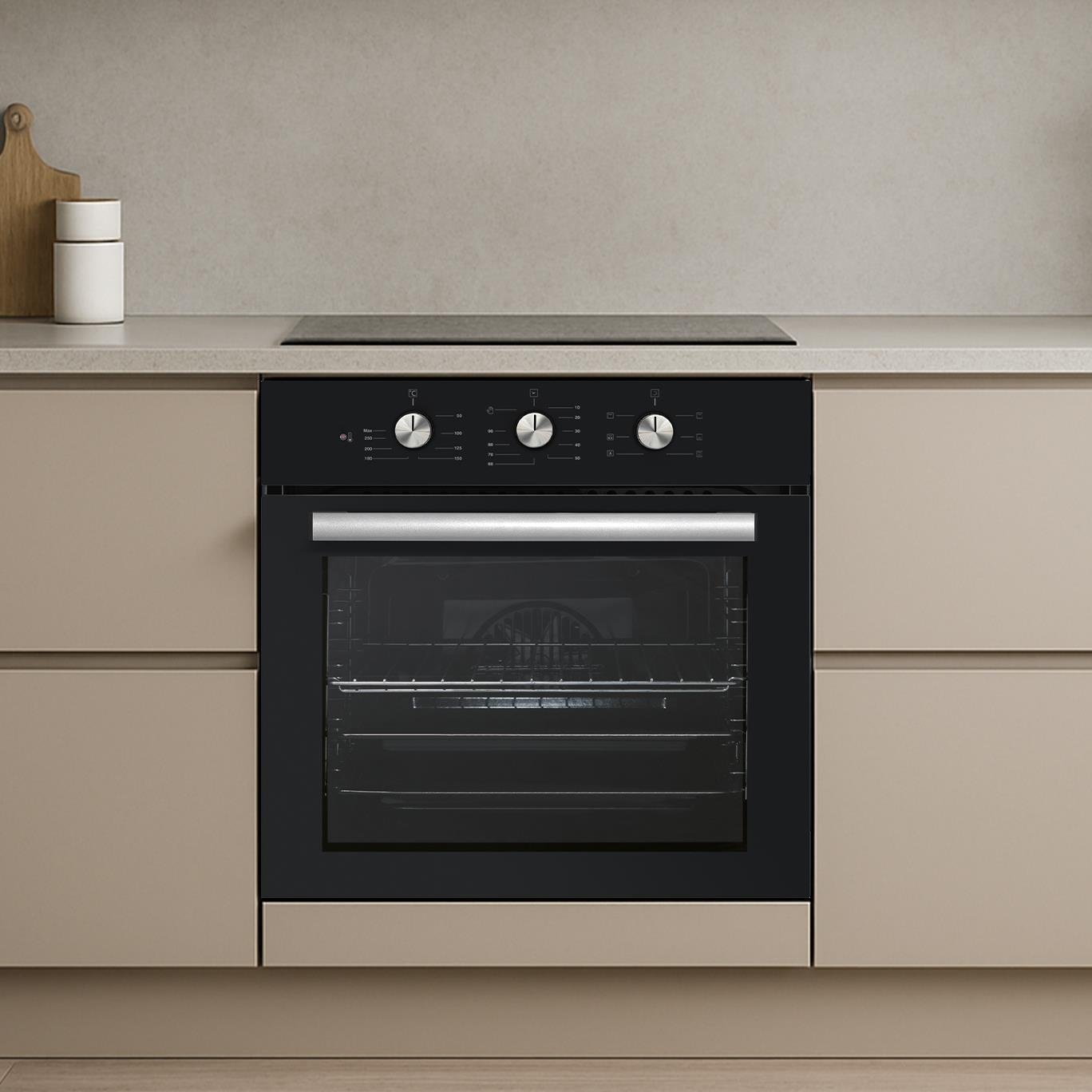 Kumtel Siyah Cam Ankastre Fırın 6 Prog. Piliç Çevirme B66-SGF2(MT)