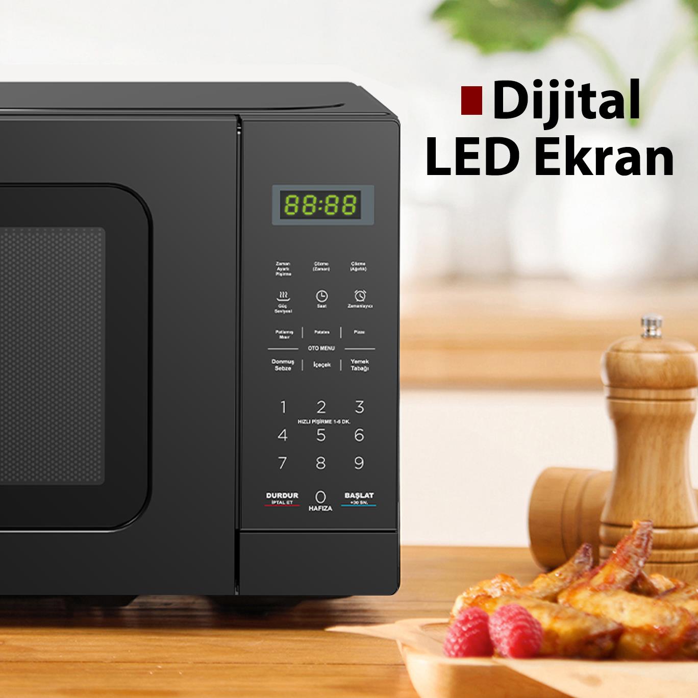 Kumtel Siyah Dijital Mikrodalga Fırın HM-12