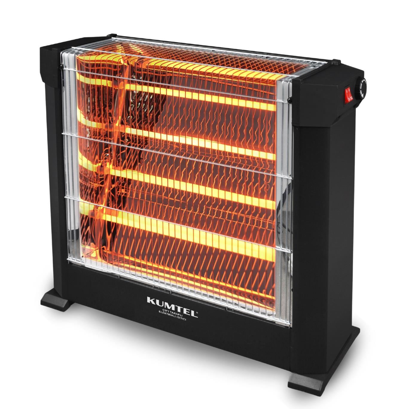 Kumtel Siyah Mini Şömine Isıtıcı 2200 W Ks-2760