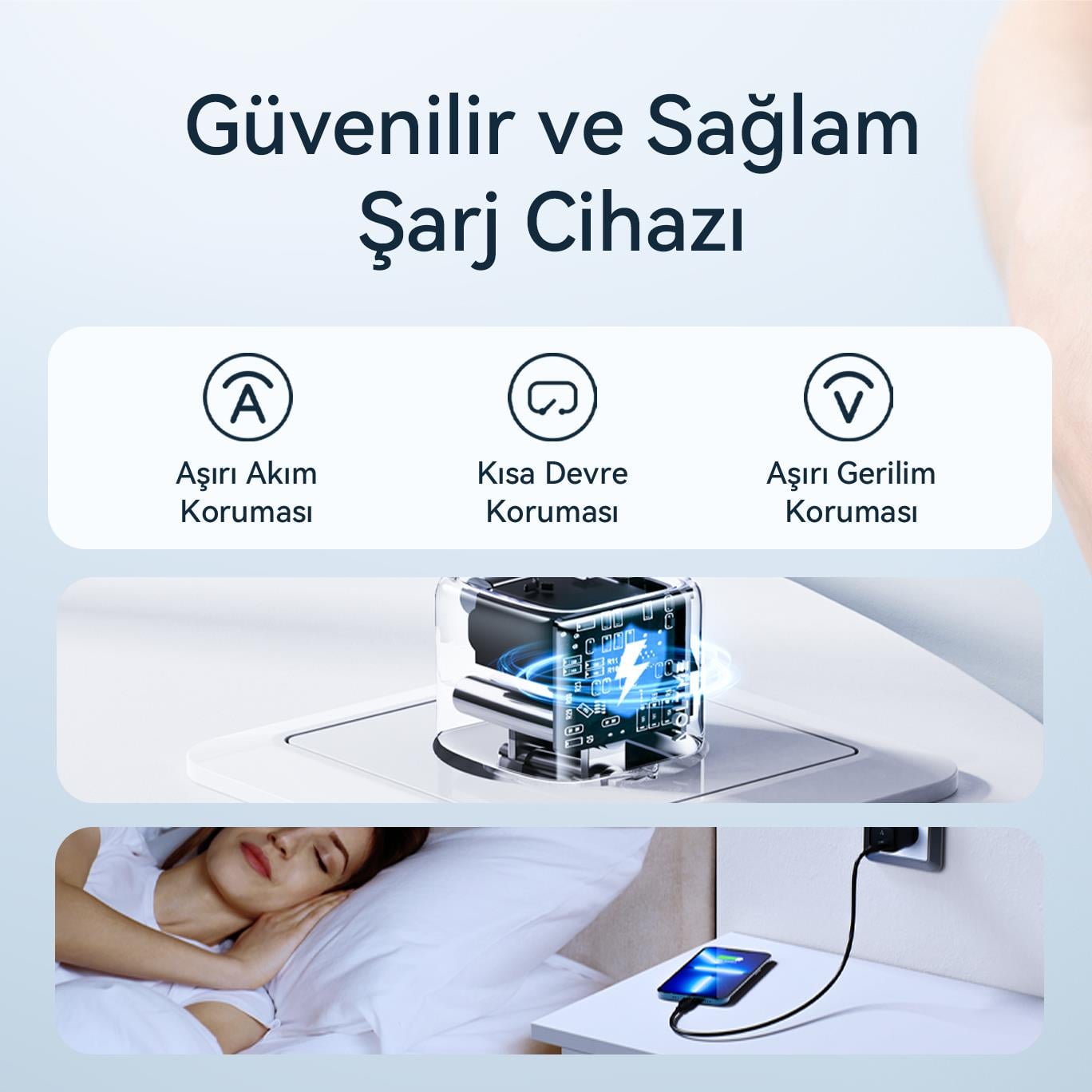 VOLTME V2003 Revo Siyah 20W USB-C Şarj Aleti