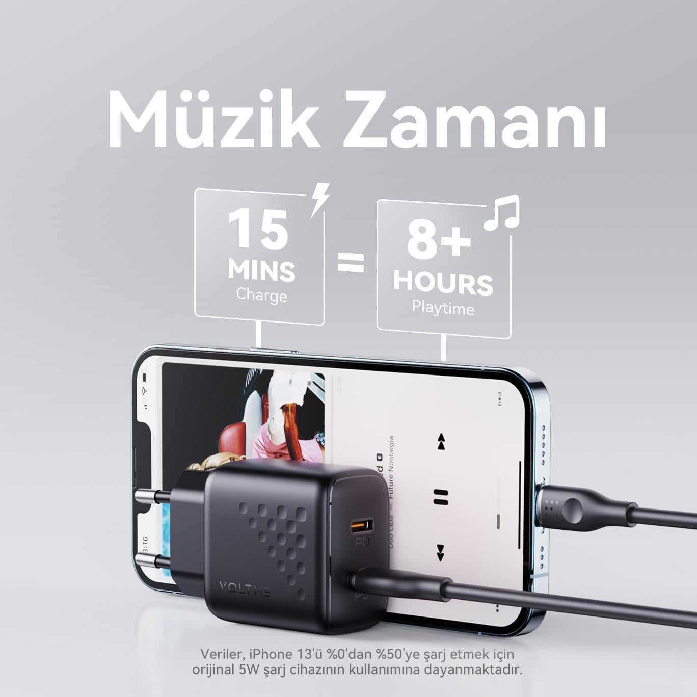 VOLTME V2019 Revo Siyah 20W CC Şarj Aleti