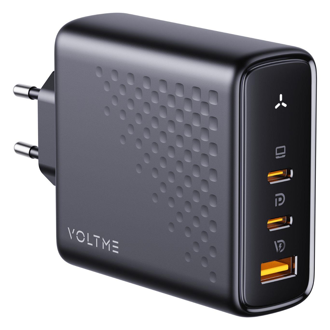 VOLTME V2027 Revo Siyah 140W CCA GaN Şarj Aleti