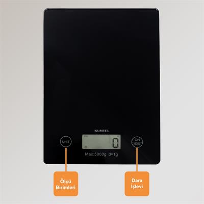  Kumtel Dijital Cam Mutfak Tartısı HKS-03