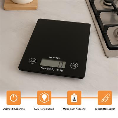  Kumtel Dijital Cam Mutfak Tartısı HKS-03
