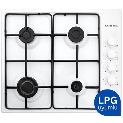 Kumtel Emaye Set Üstü Beyaz Ocak (KO-420F) (LPG)
