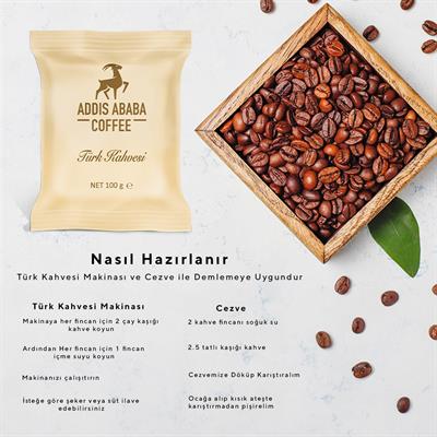 Addis Ababa Coffee Yemen Türk Kahvesi 100 Gr