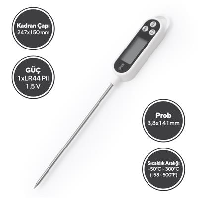 Dijital Gıda Termometresi HDFT-01