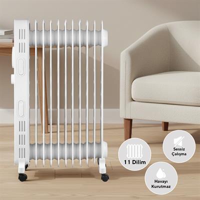 Kumtel 11 Dilim Beyaz Radyatör KUM1230S