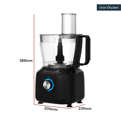 Kumtel 12in1 Pro Mutfak Robotu HFP-03