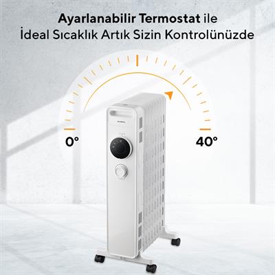 Kumtel 13 Dilim Beyaz Radyatör KUM1240S