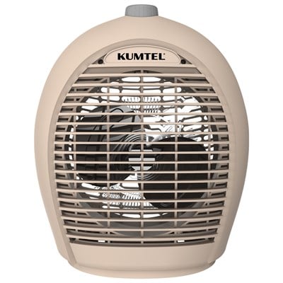 Kumtel 2000 W 3 Kademeli Sıcak-Soğuk Üflemeli Elektrikli Fanlı Isıtıcı Bej LX-6331