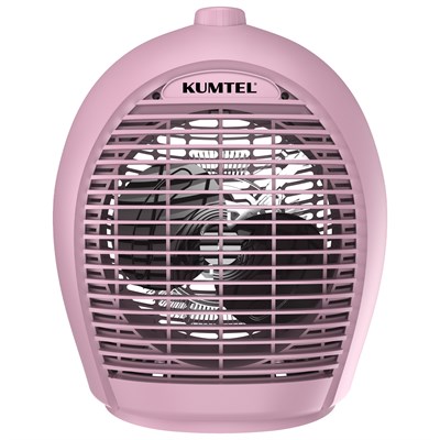 Kumtel 2000 W 3 Kademeli Sıcak-Soğuk Üflemeli Elektrikli Fanlı Isıtıcı Pembe LX-6331