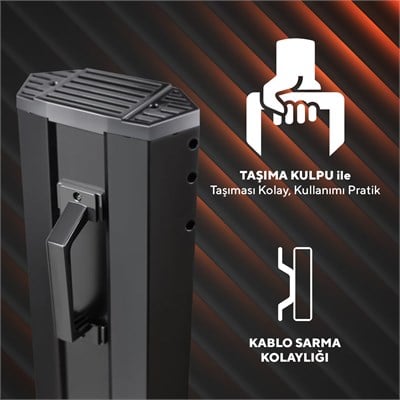 Kumtel 2300 Watt Kule Tipi Dik Isıtıcı MH-2300