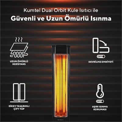 Kumtel 2300 Watt Kule Tipi Dik Isıtıcı MH-2300