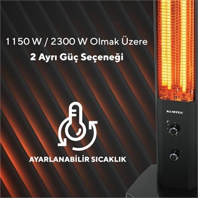 Kumtel 2300 Watt Kule Tipi Dik Isıtıcı MH-2300