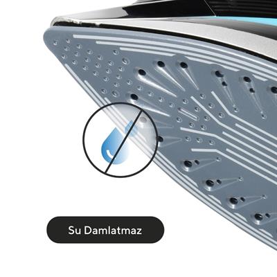 Kumtel 2500 Watt Seramik Mavi Buharlı Ütü HMU-02