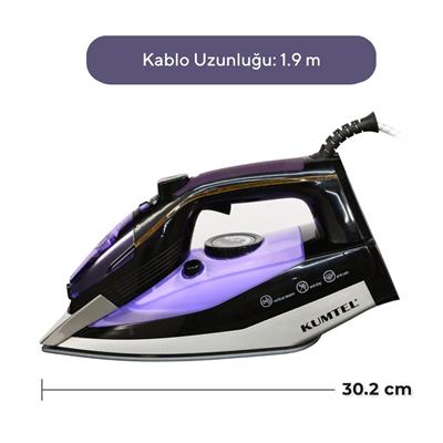 Kumtel 2500 Watt Seramik Mor Buharlı Ütü HMU-01
