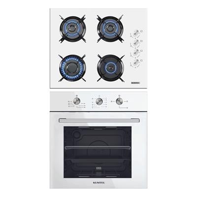 Kumtel 2li Beyaz Ankastre Set (Ocak-Fırın)