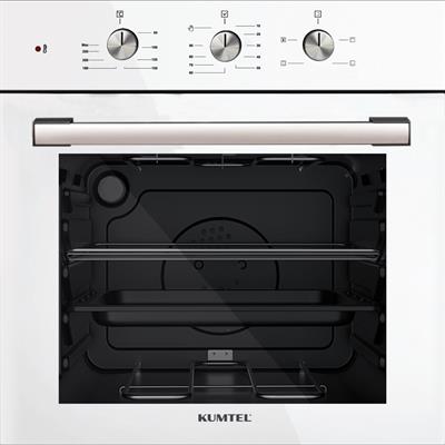 Kumtel 2li Beyaz Cam Ankastre Set