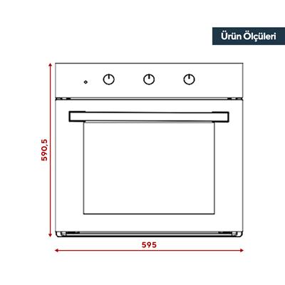 Kumtel 2li Magic Cam Ankastre Set (Fırın-Davlumbaz)