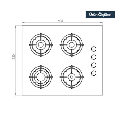 Kumtel 2Lİ Magic Cam Ankastre Set (Ocak-Davlumbaz)