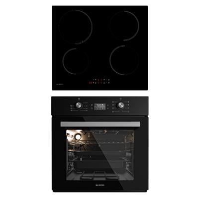 Kumtel 2li Siyah İndüksiyonlu Ankastre Set (Fırın-Ocak)