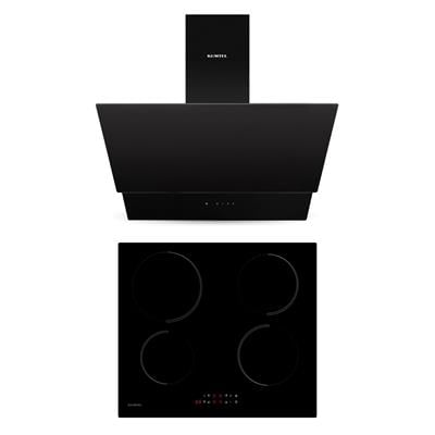 Kumtel 2li Siyah İndüksiyonlu Ankastre Set (Davlumbaz-Ocak)