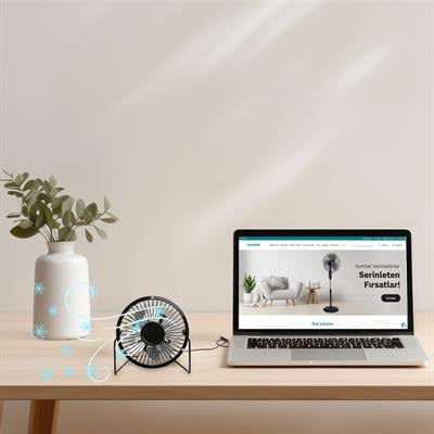 Kumtel 4lü Masaüstü USB Fan
