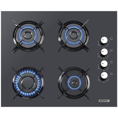 Kumtel Antrasit 2li Ankastre Cam Set (Davlumbaz ve Ocak)