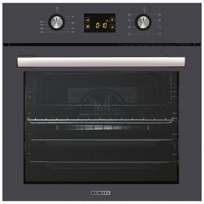 Kumtel Antrasit 2li Ankastre Cam Set (Ocak-Fırın)